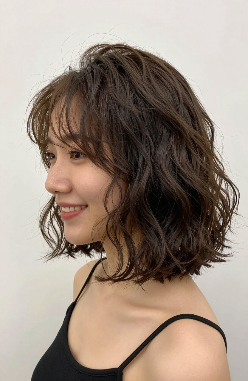 Wavy Shoulder Bob