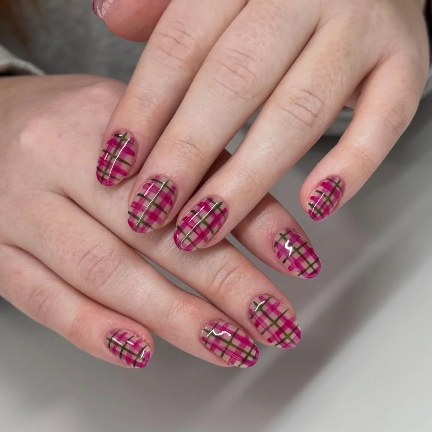 Berry Pink Plaid