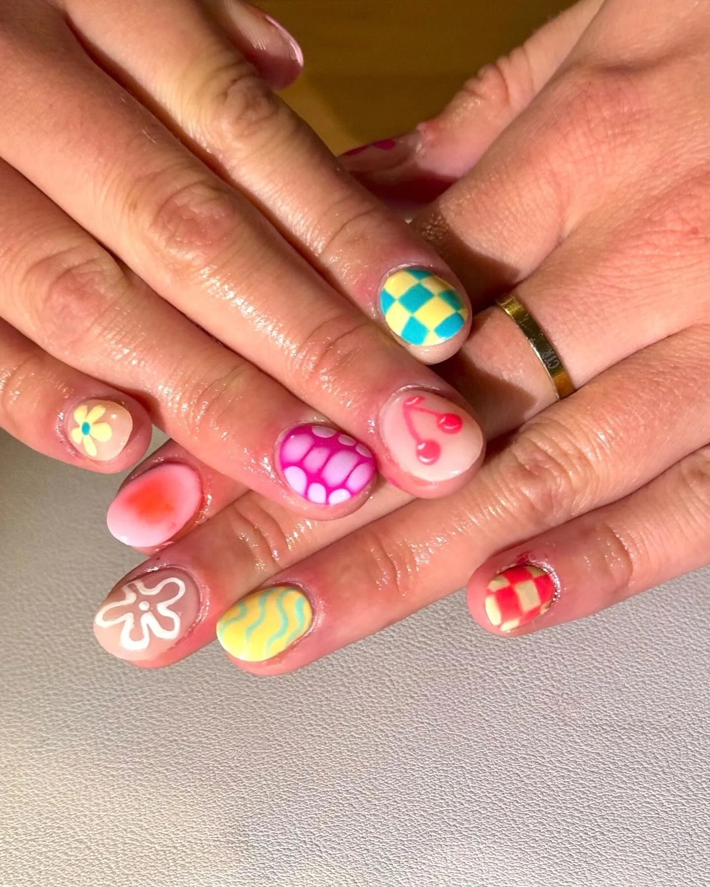 Cherry Pop Art Nails