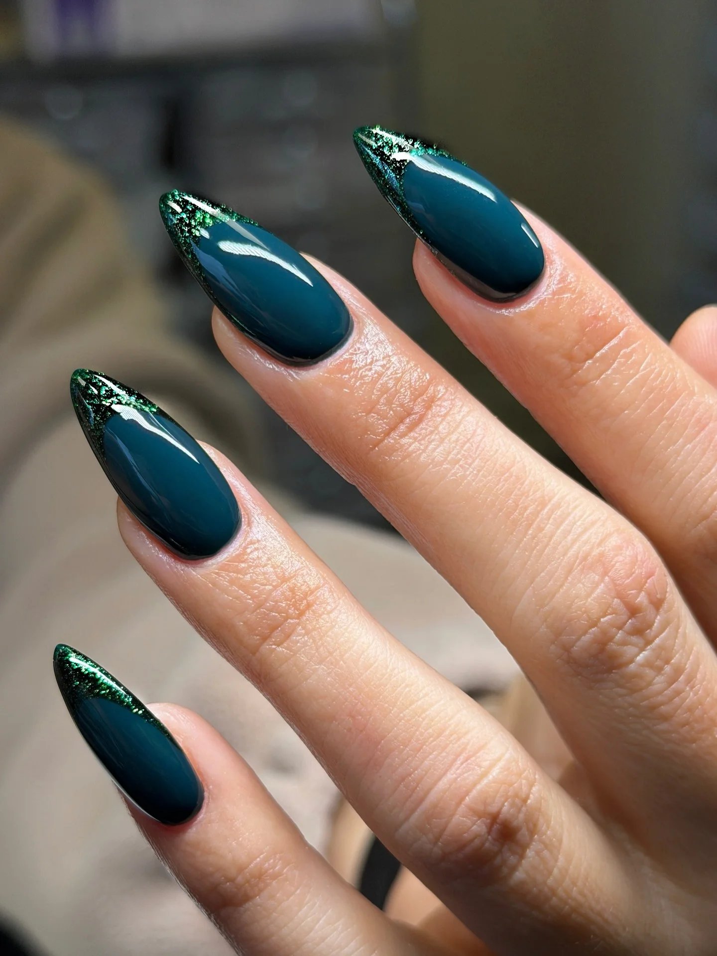 Emerald Floral Stilettos