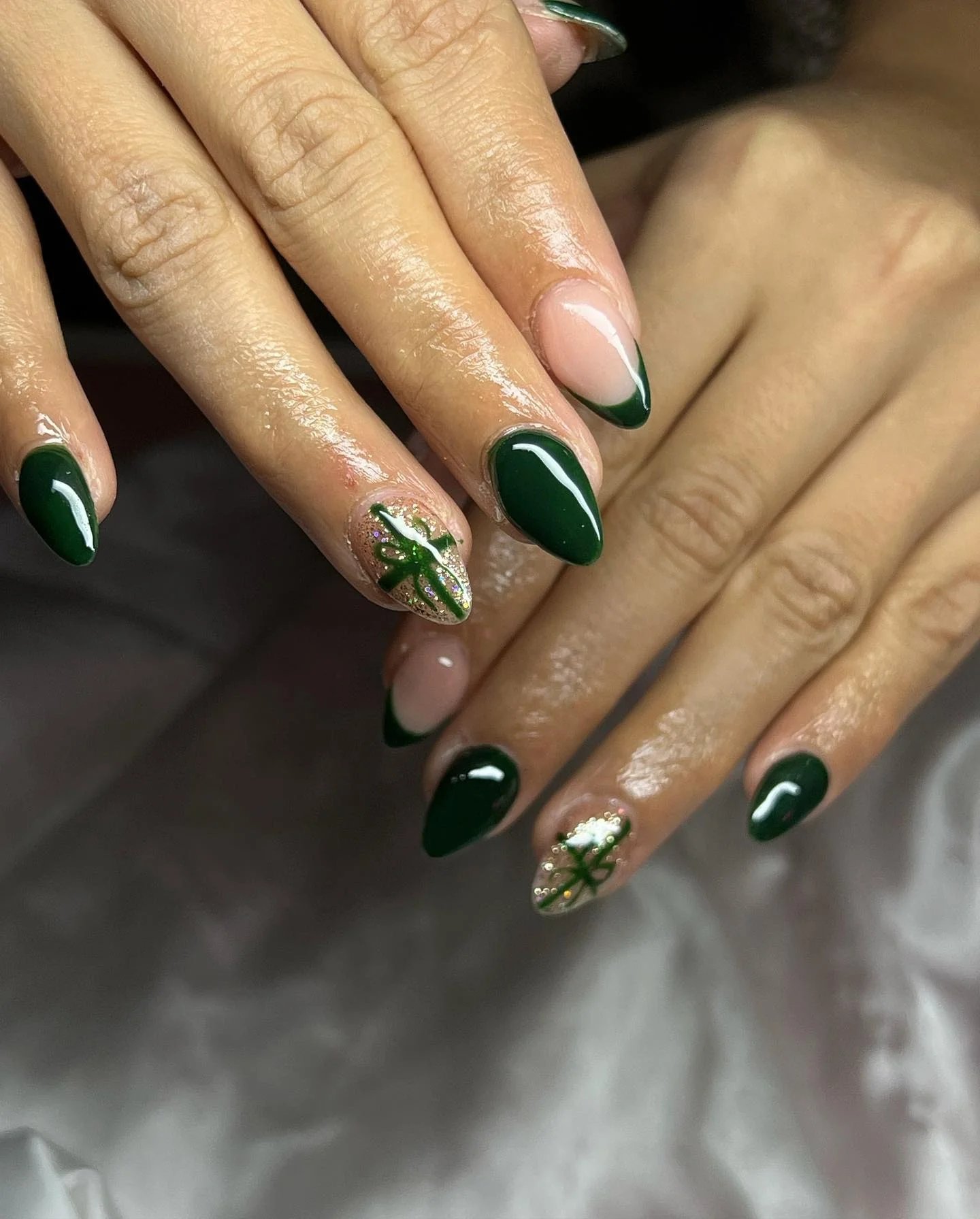 Emerald French Tips