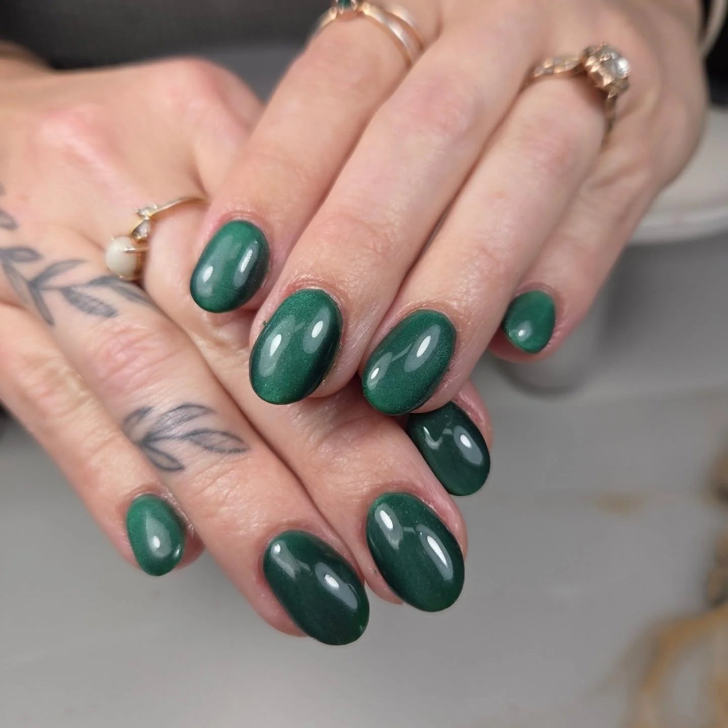 Emerald Green Nails