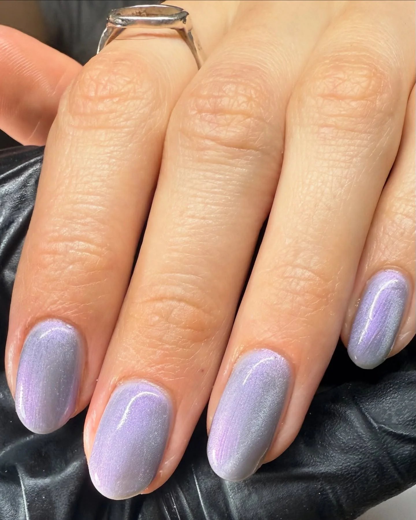 Lilac Chrome Nails
