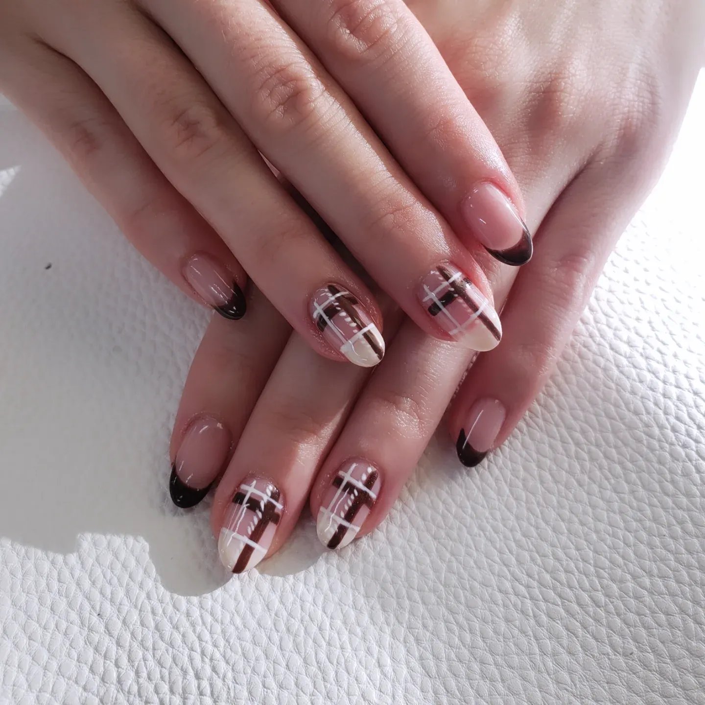 Mocha French Tips