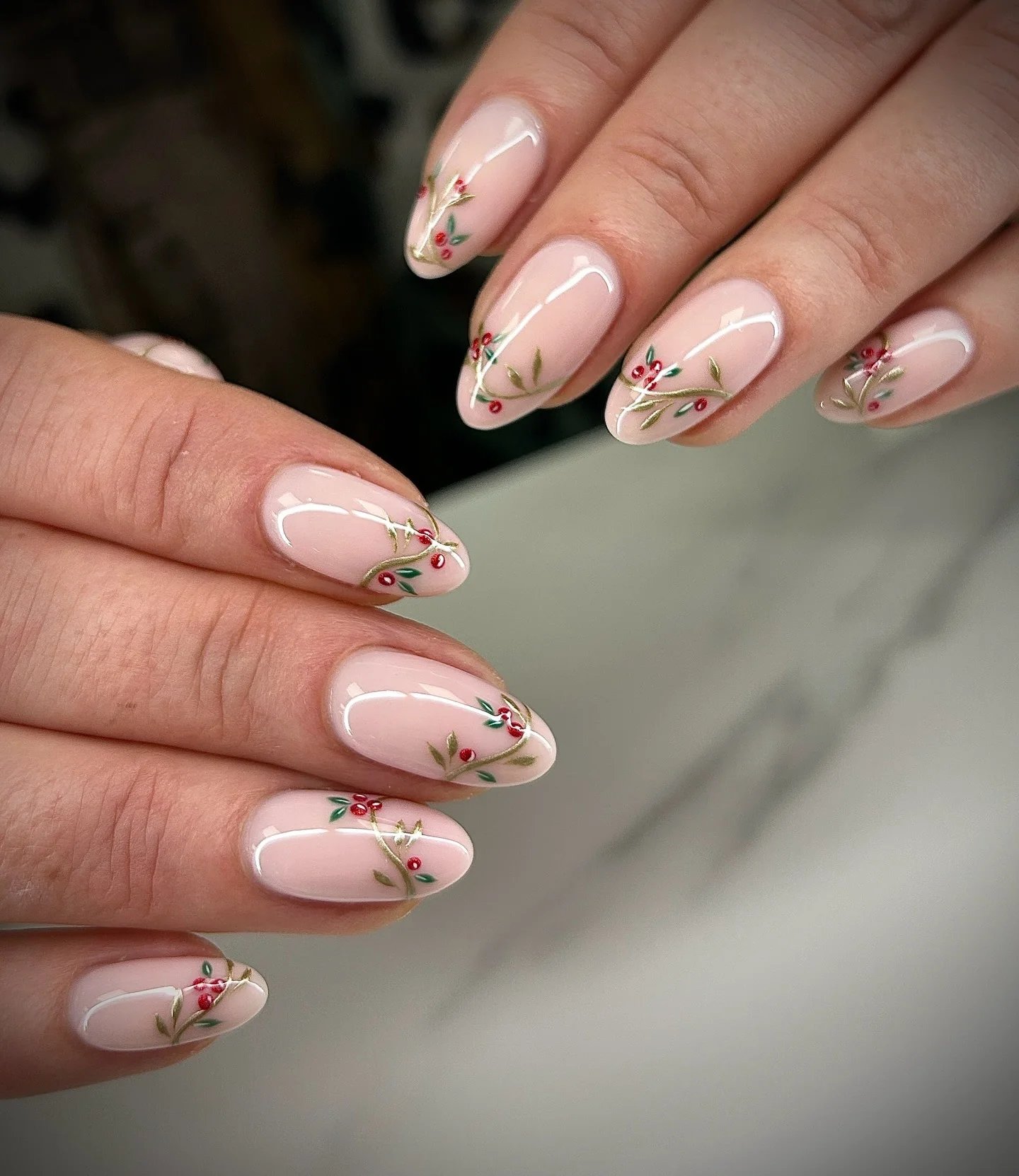 Nude Branch Nails
