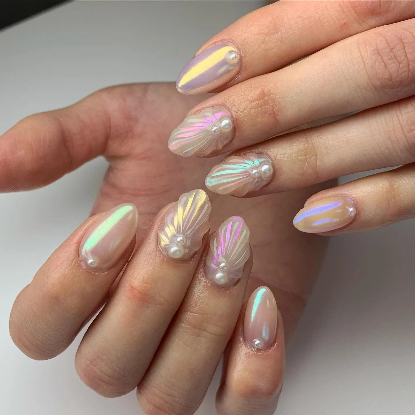 Nude Iridescent Almonds