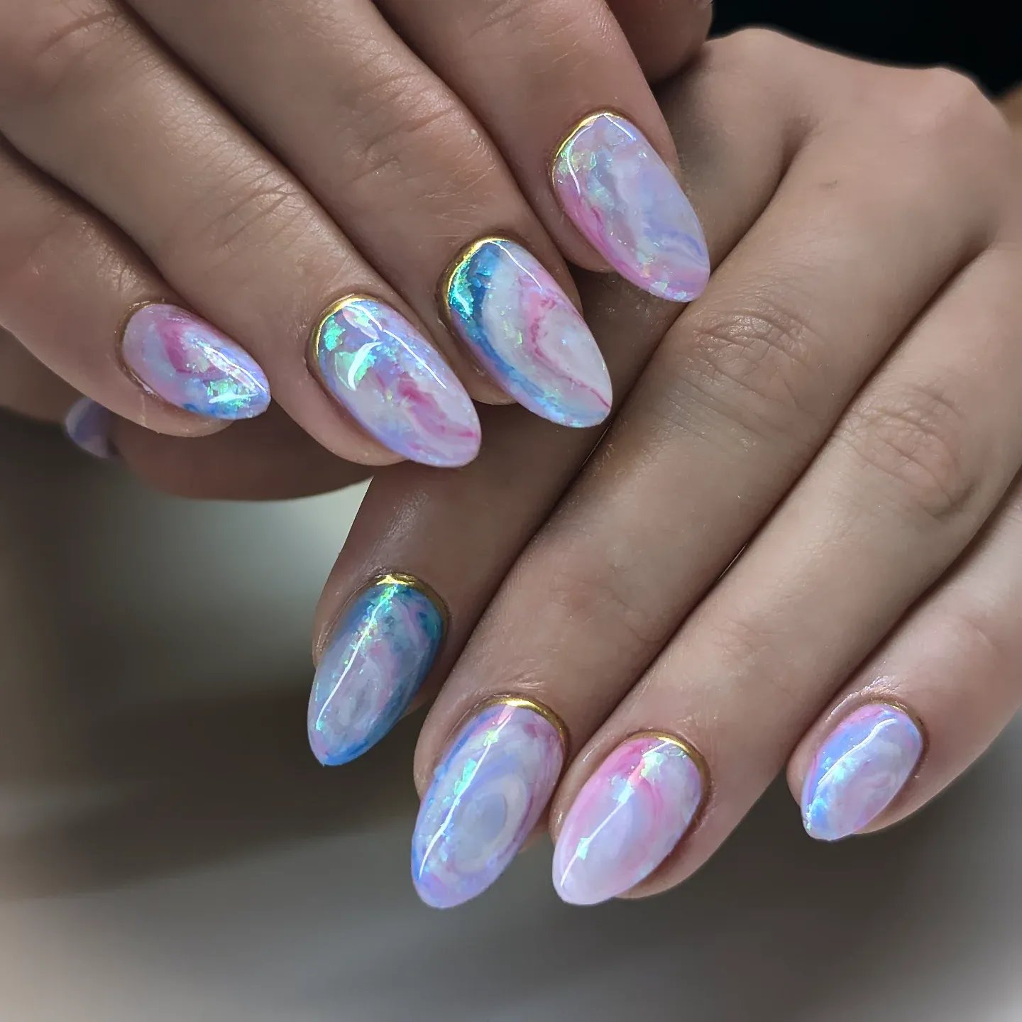 Opalescent Marble Almonds