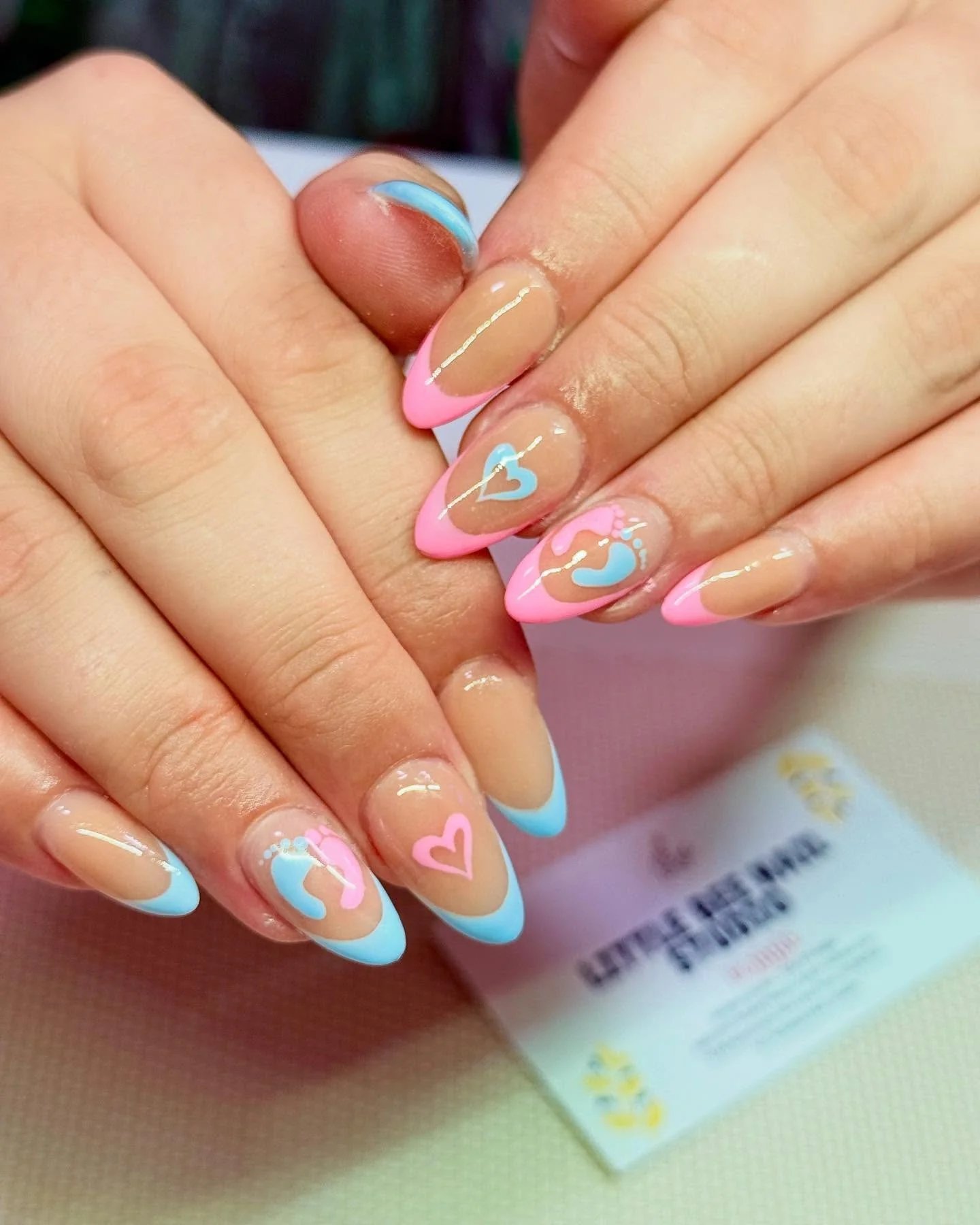 Pastel French Hearts