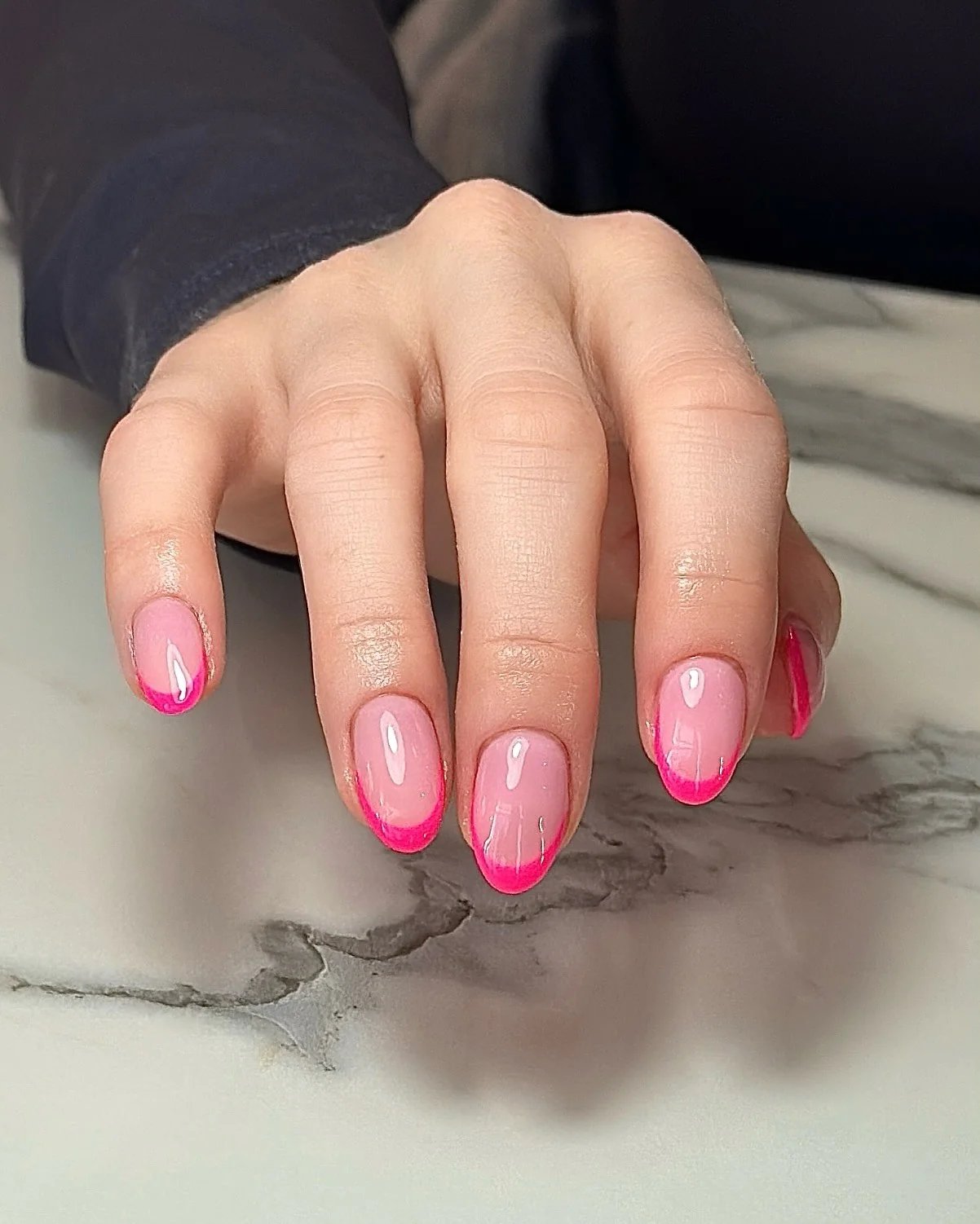 Pink Ombre Tips