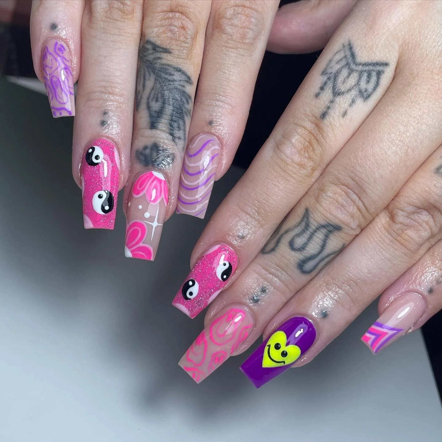 Pink Purple Graphic Art