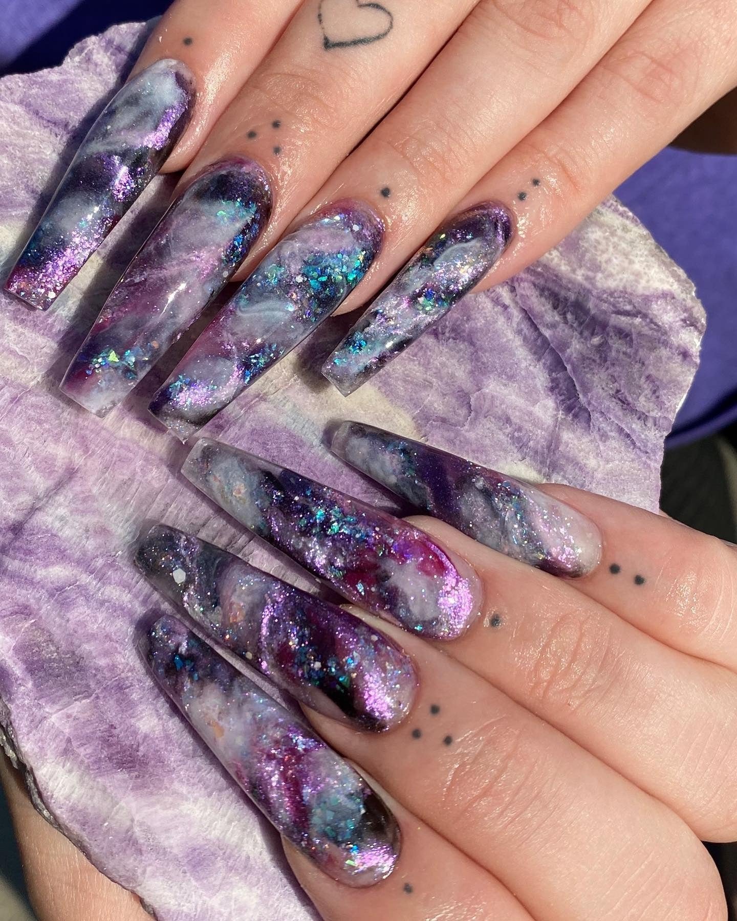 Purple Marble Coffins