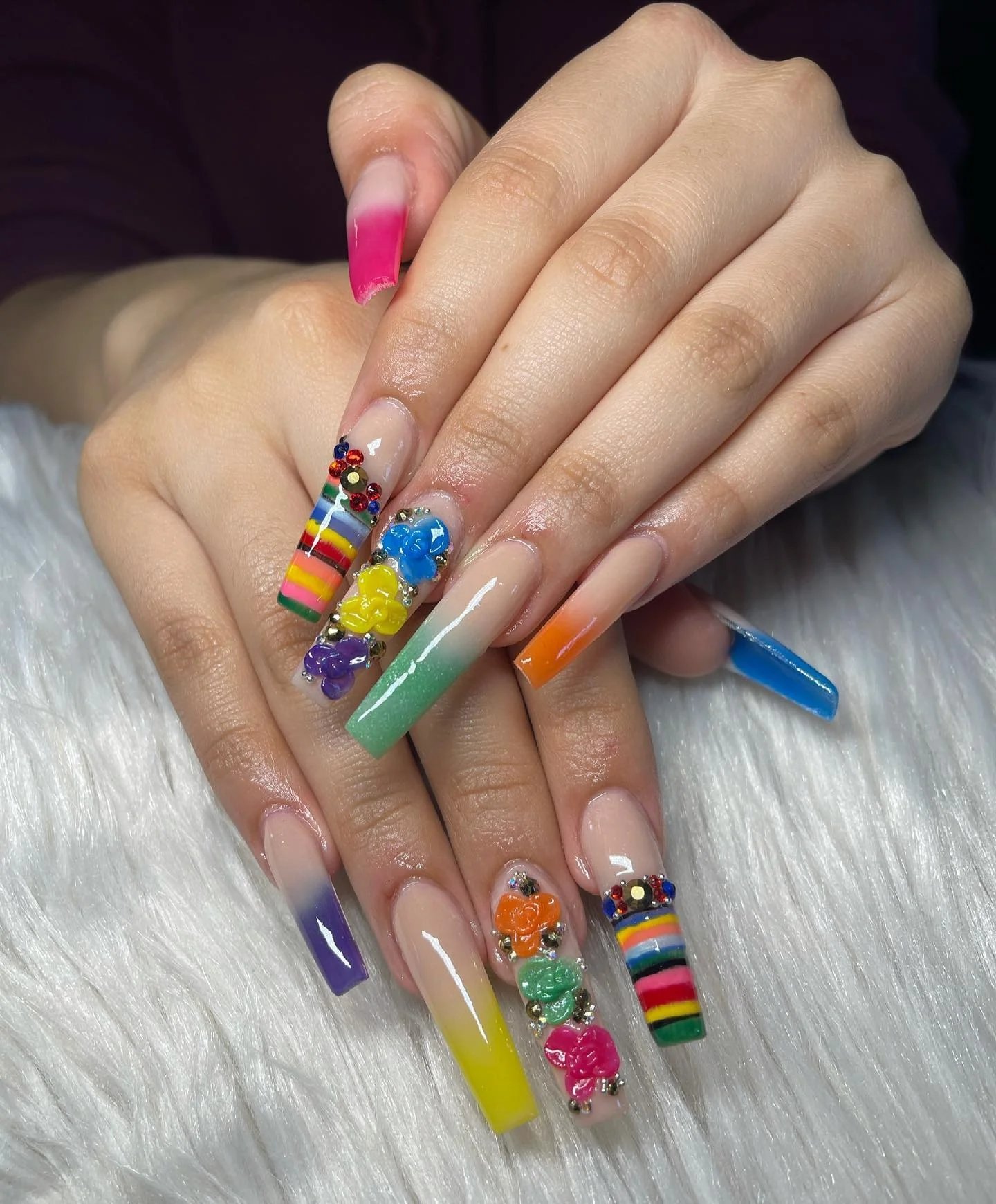 Rainbow Gradient Coffins