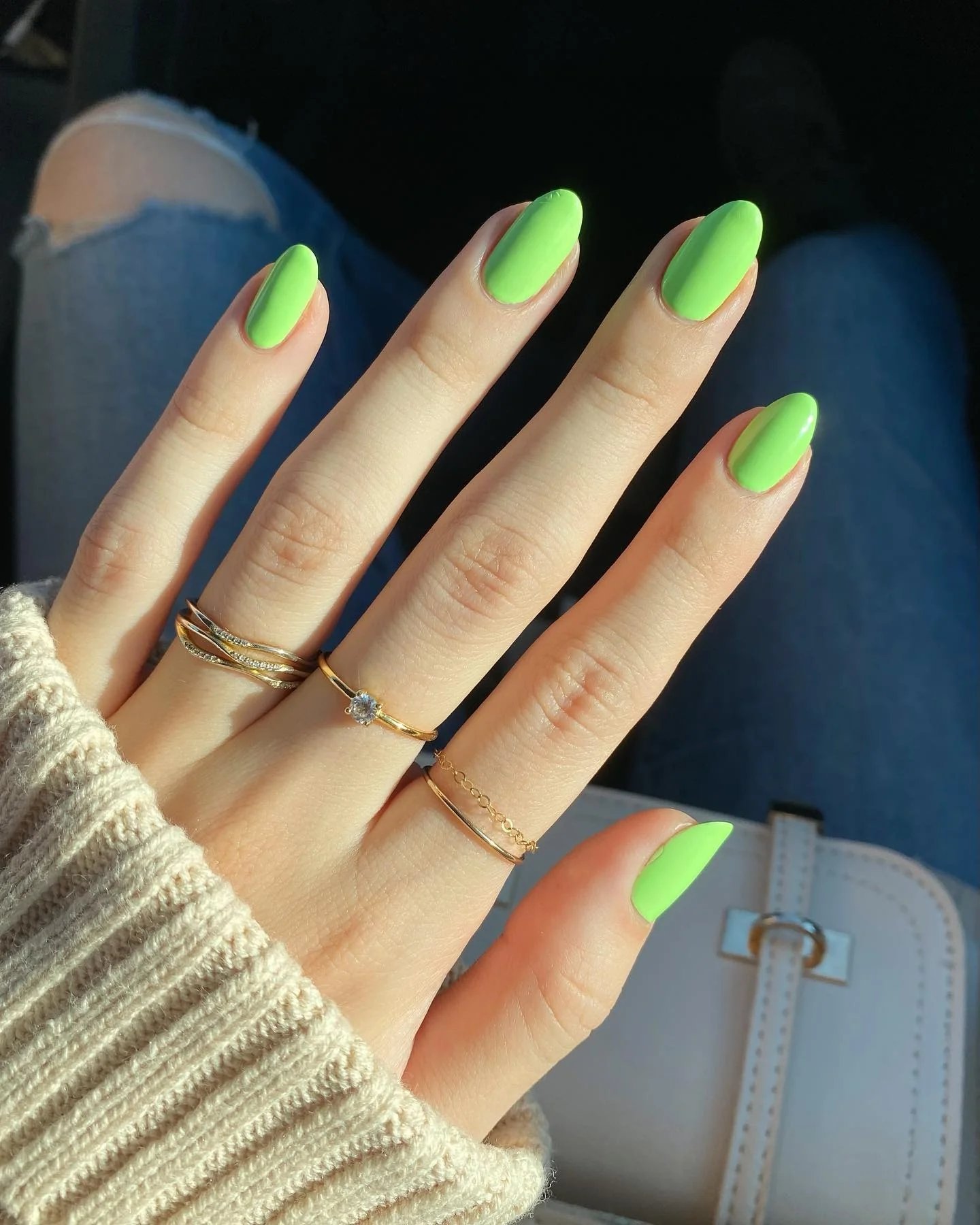 Solid Oval Nails