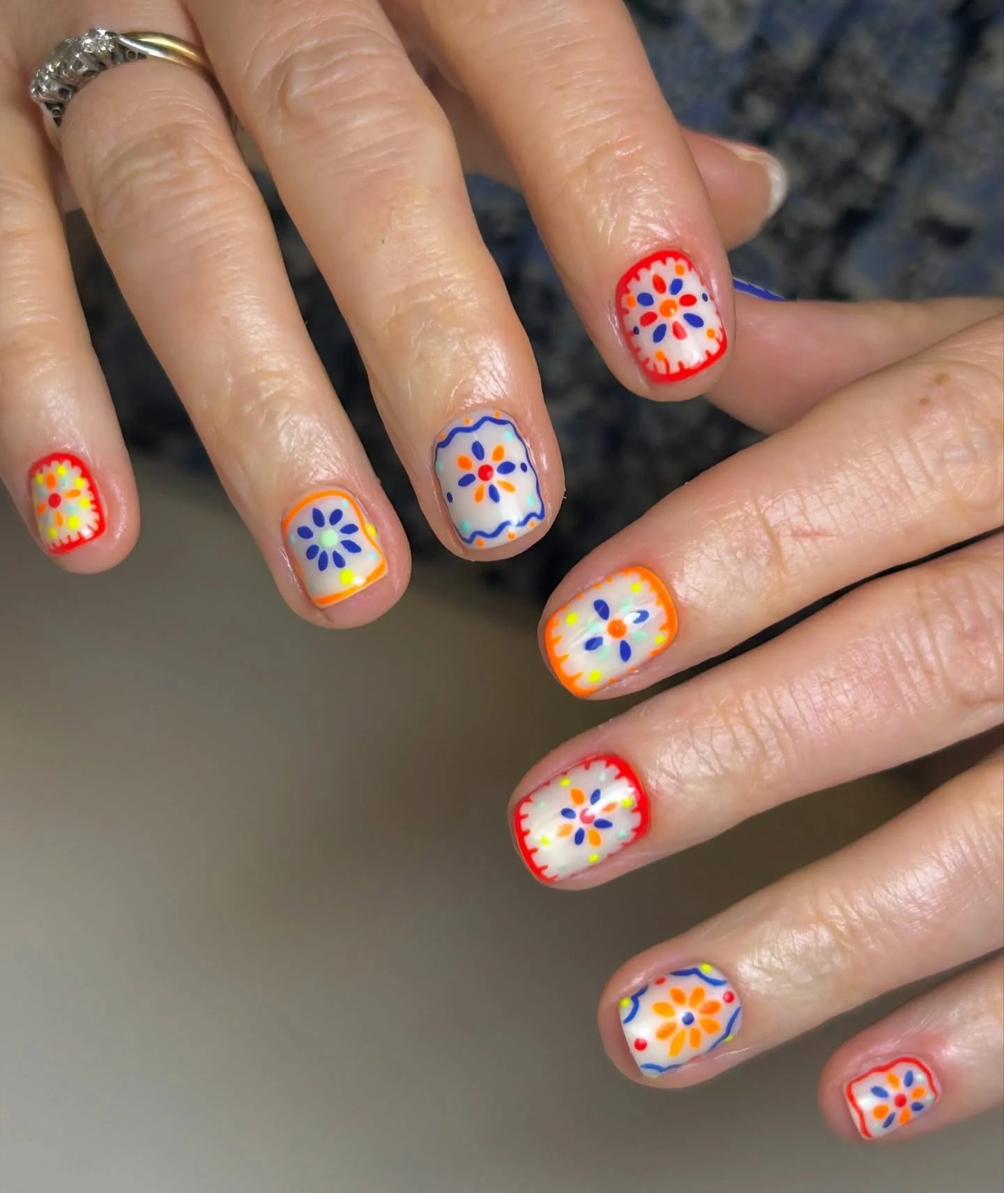 Talavera Tile Nails