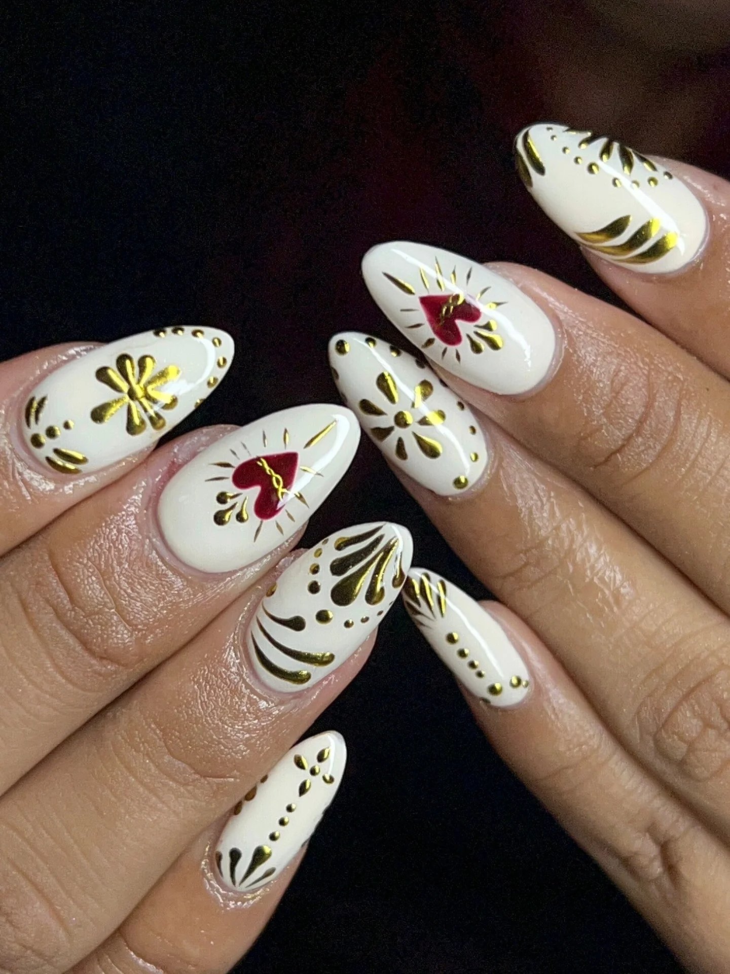 White Almond Sacred Hearts