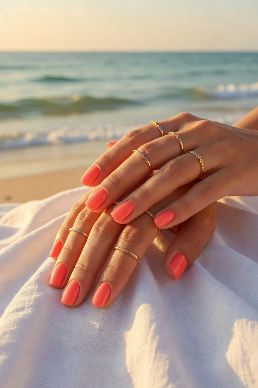 Bright Coral Polish