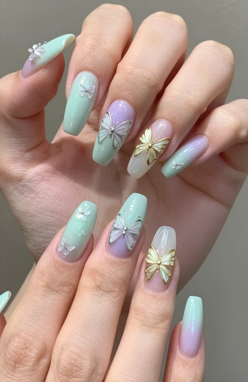 Butterfly Nail Decals