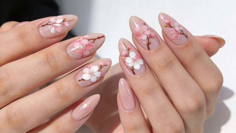 Cherry Blossom Nail Ideas for a Soft Spring Look