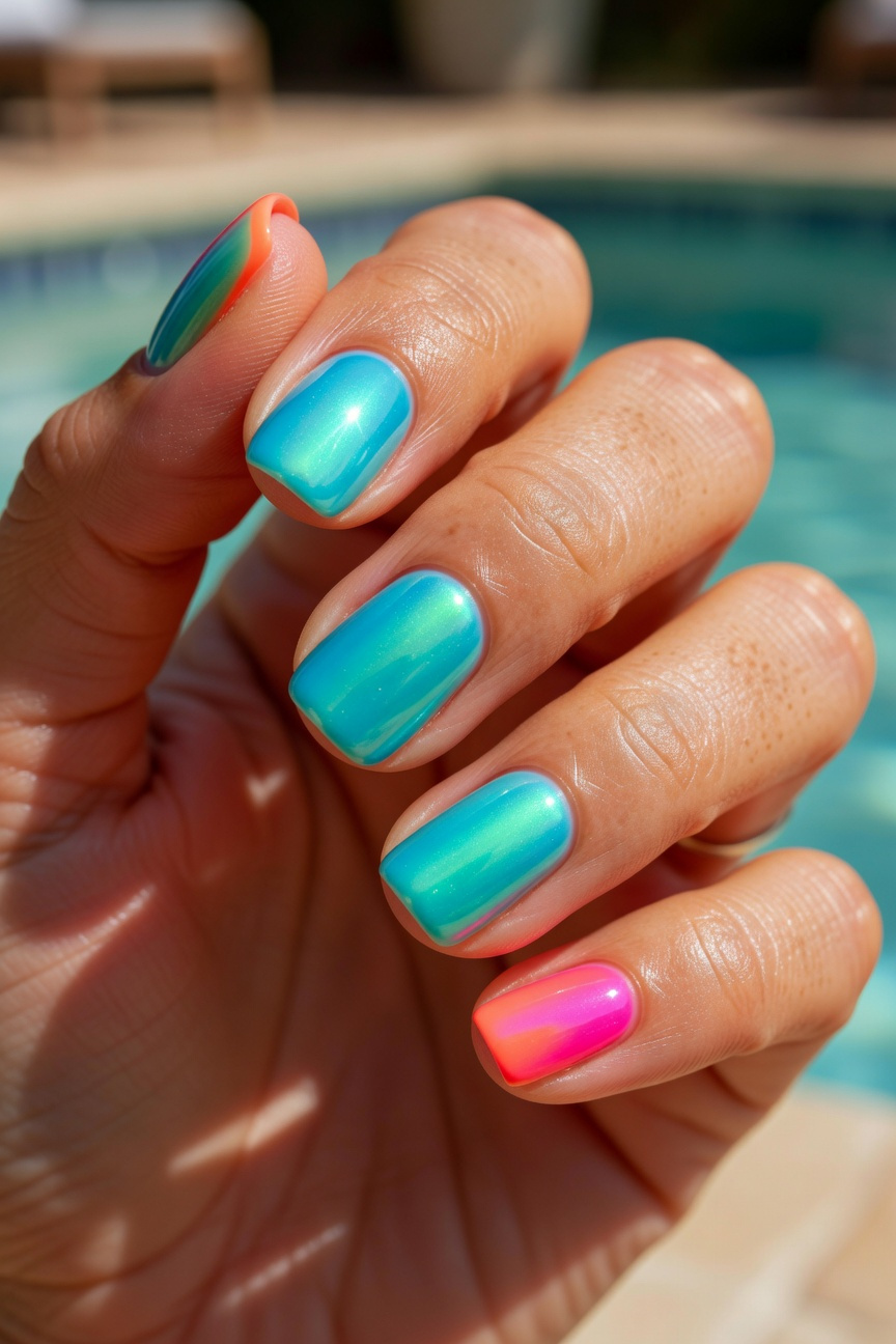 Cyan Bright Finish