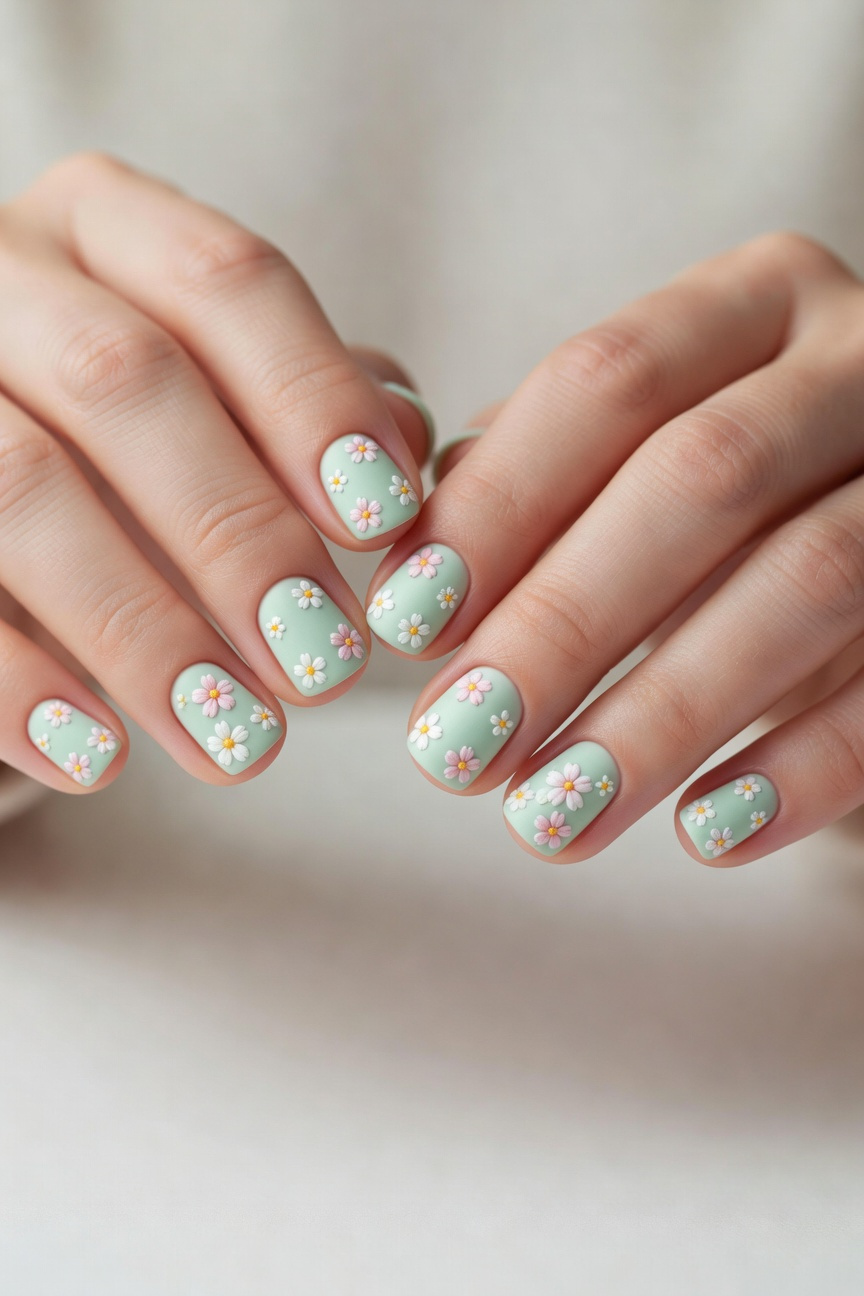 Floral Nail Art