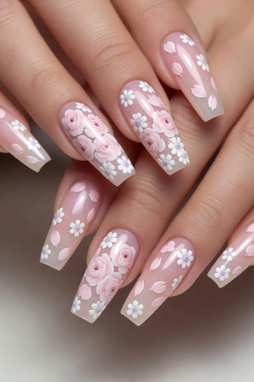 Floral Nail Art