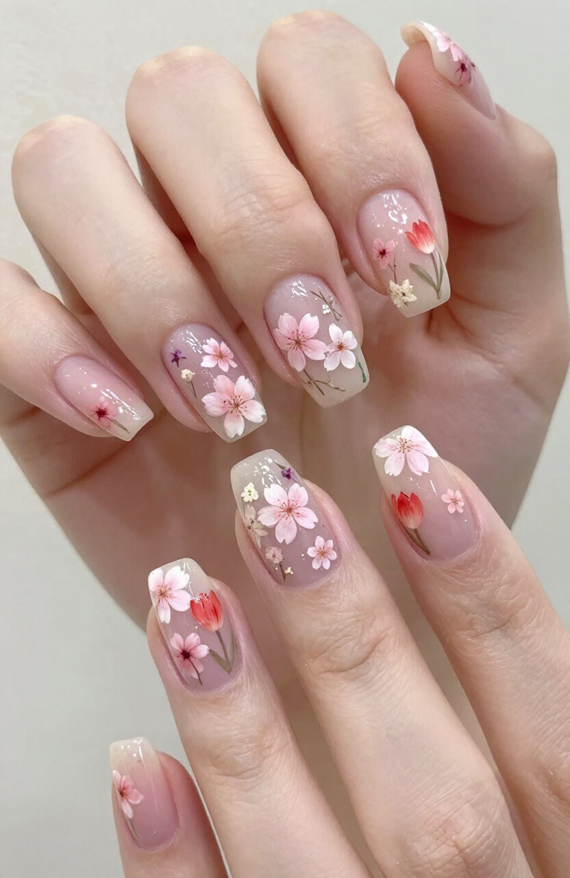 Floral Nail Art