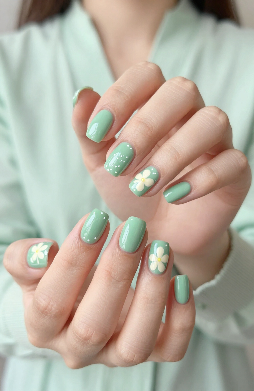 Fresh Green Manicure