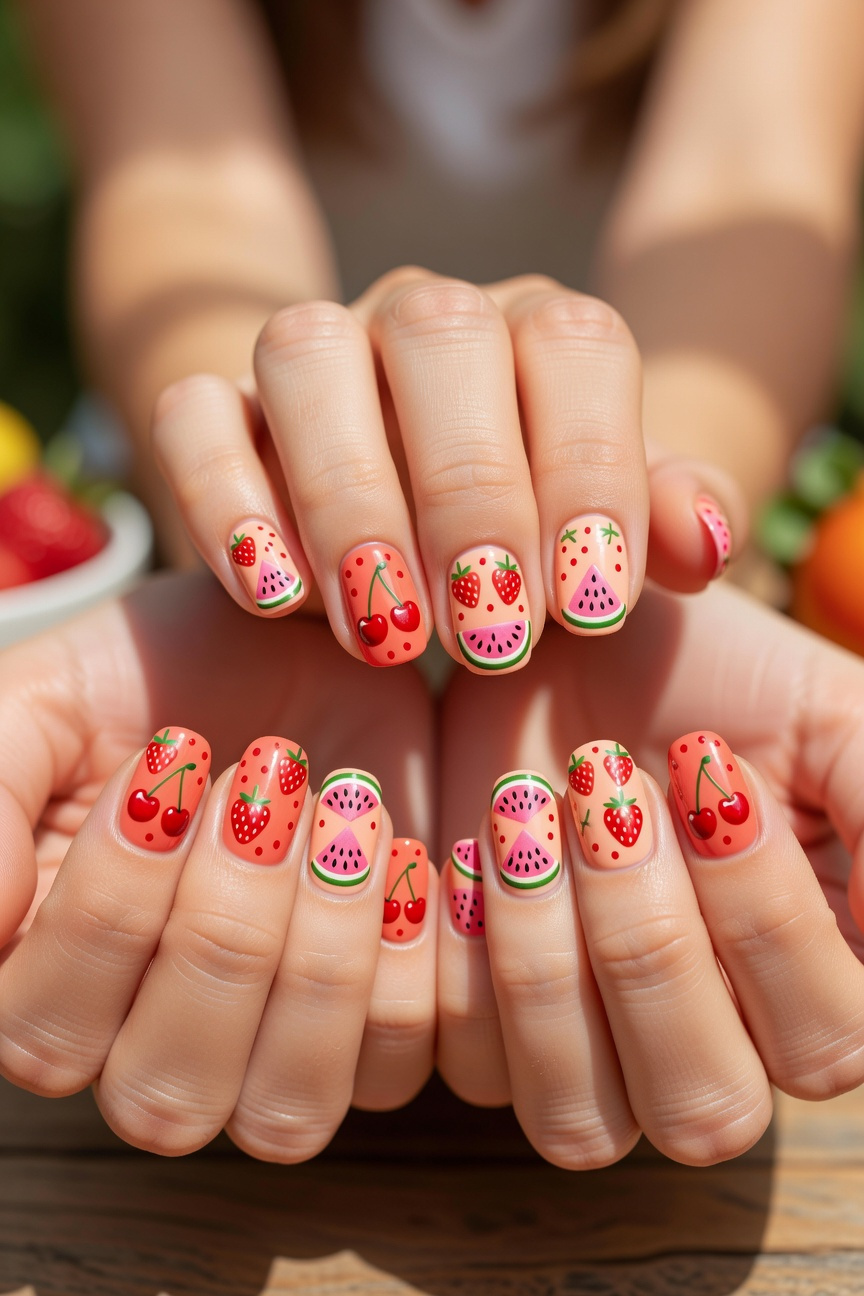 Fruit Pattern Nails