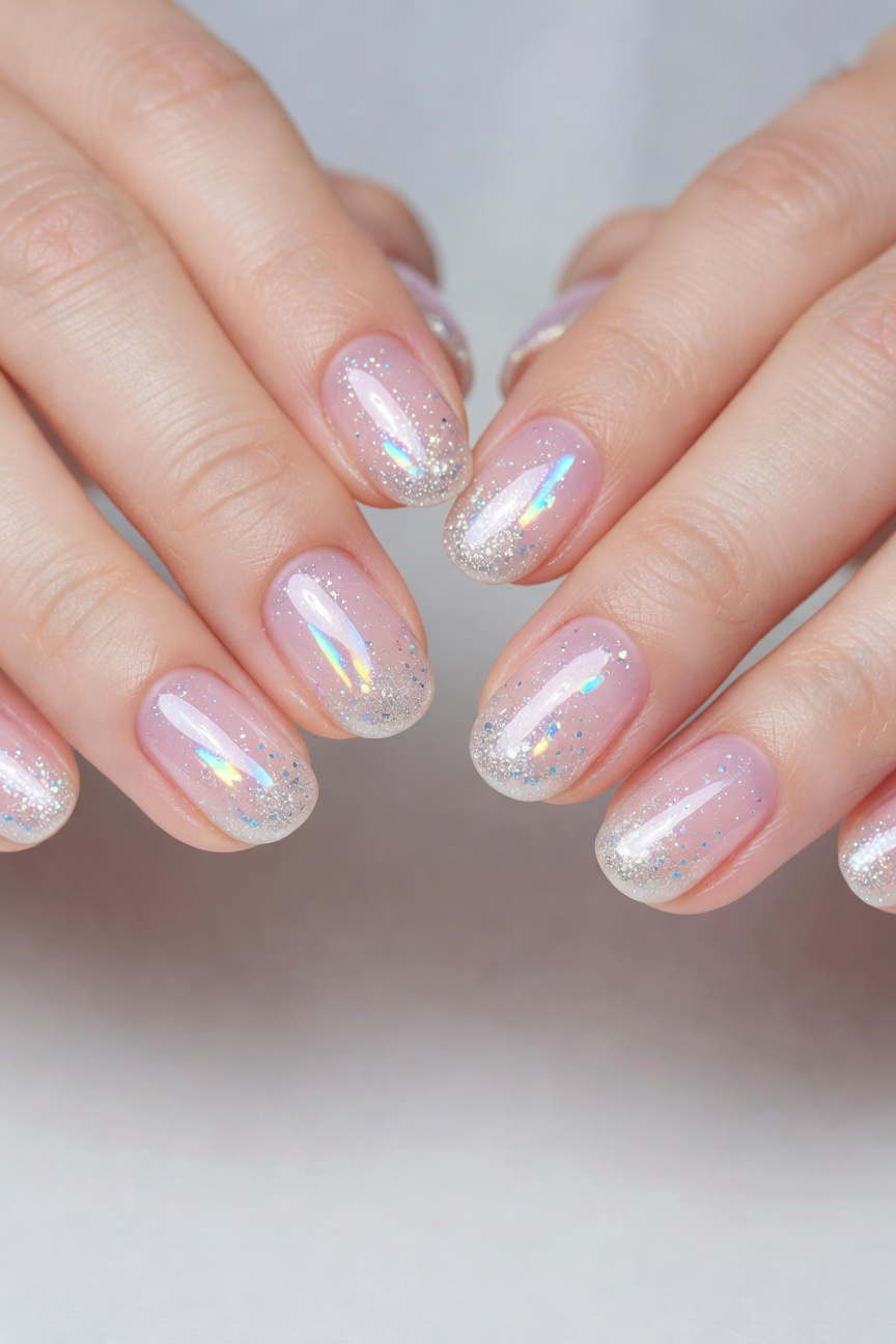 Glitter Pink Tips