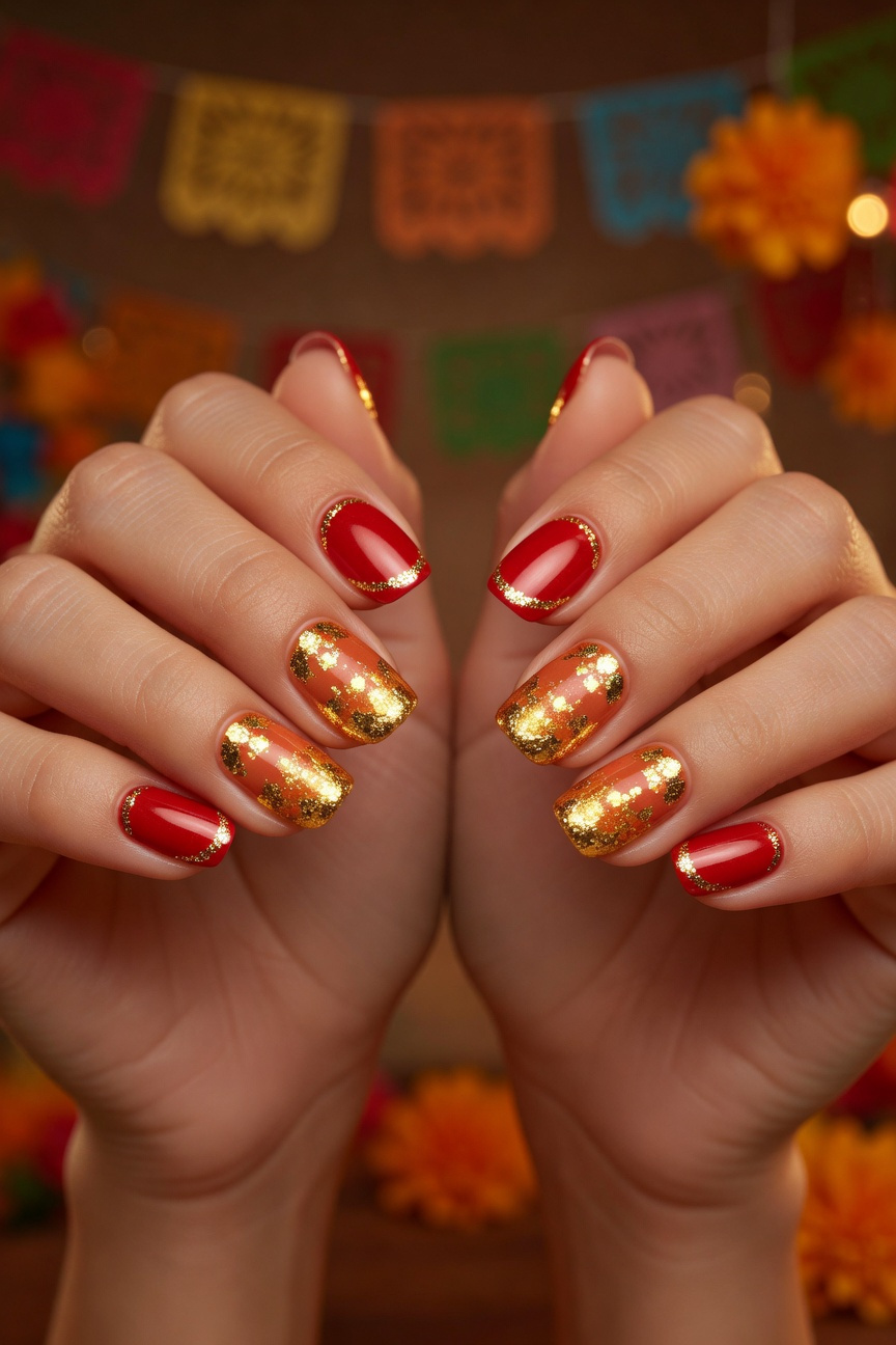 Gold Glitter Details