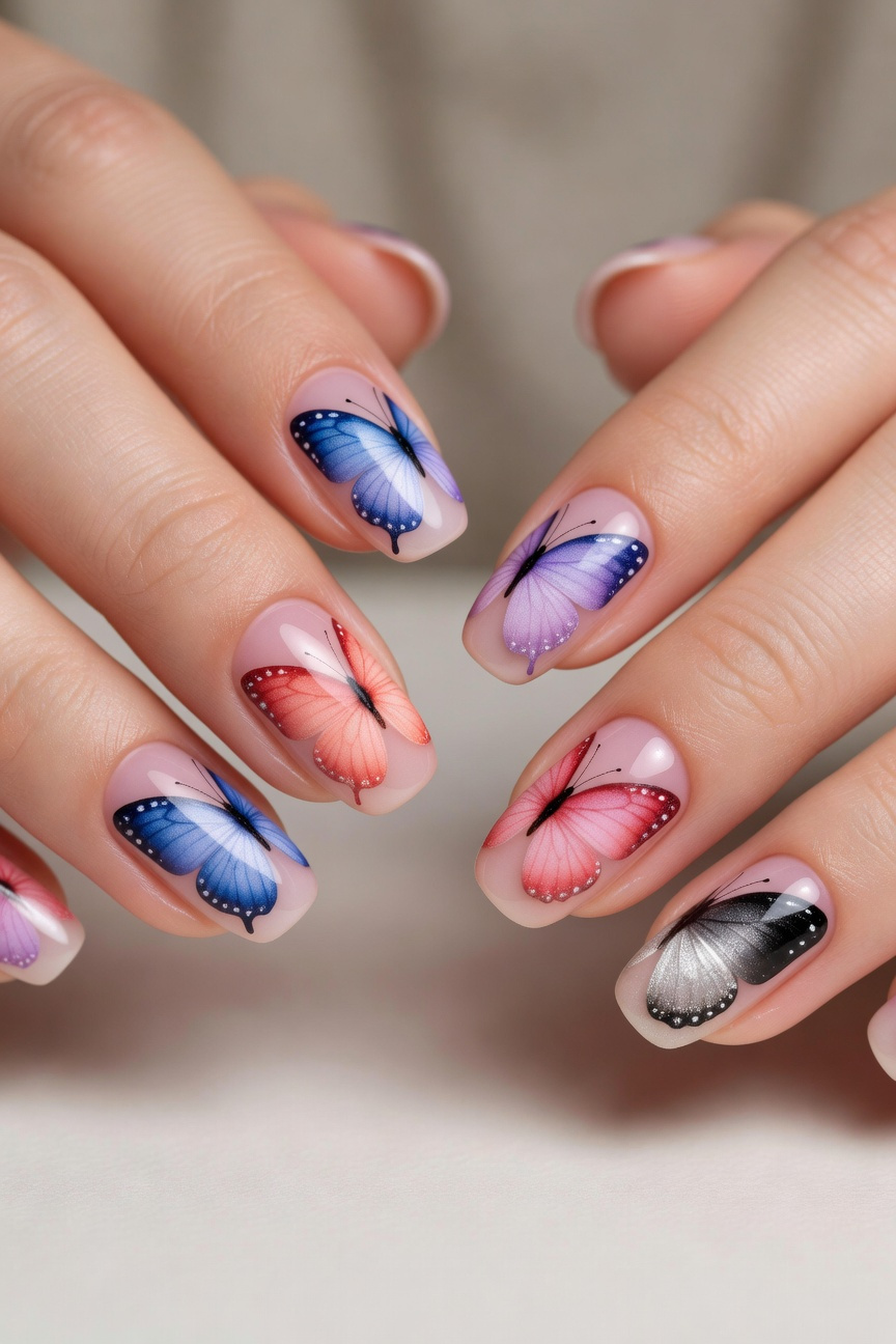 Gradient Butterfly Patterns