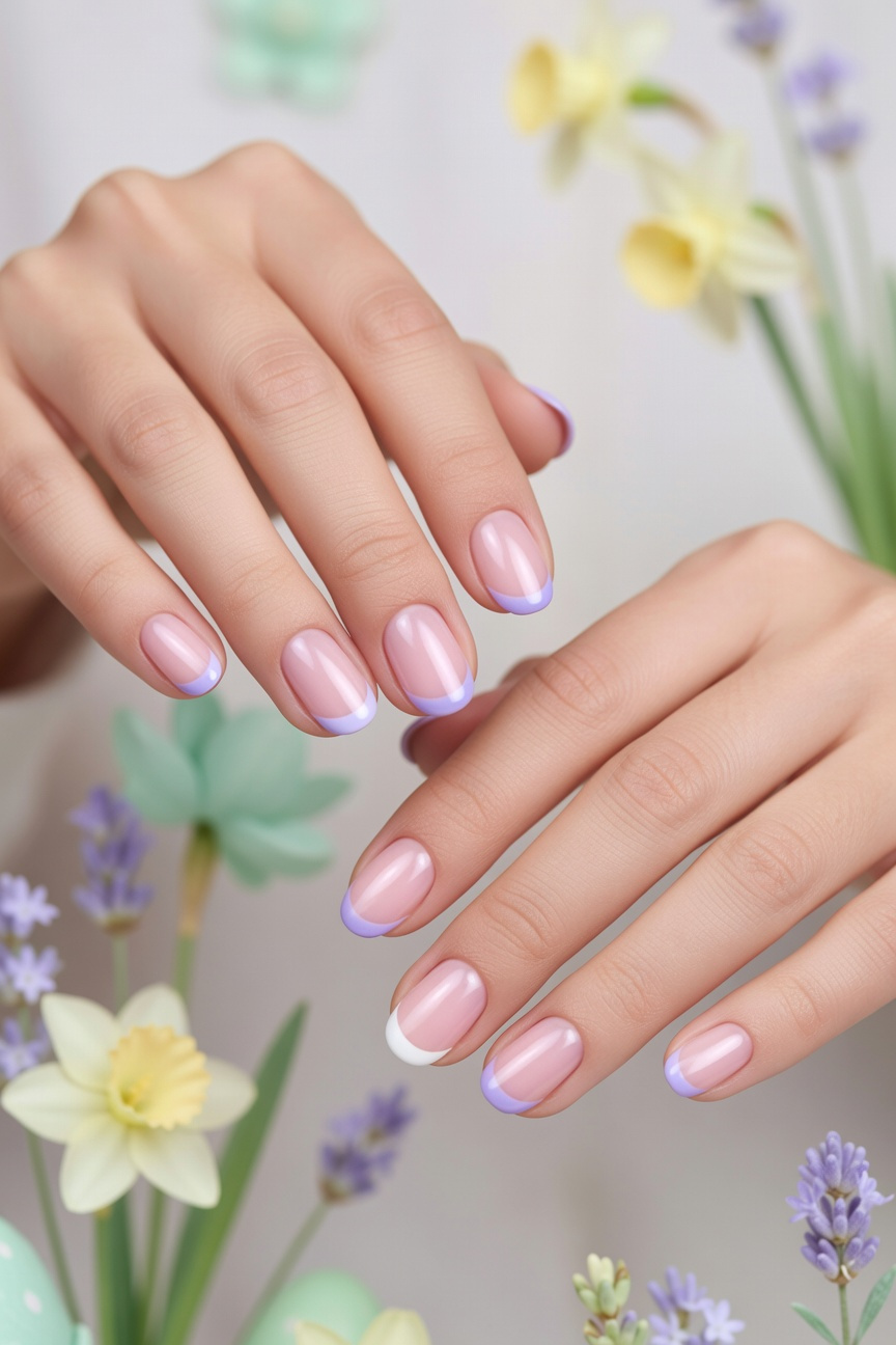 Lavender French Tips