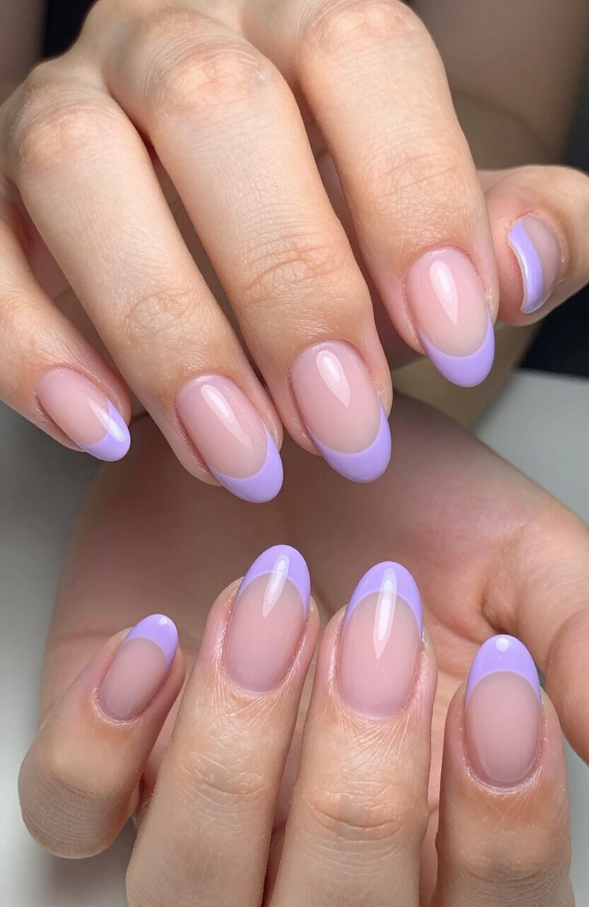 Lavender French Tips