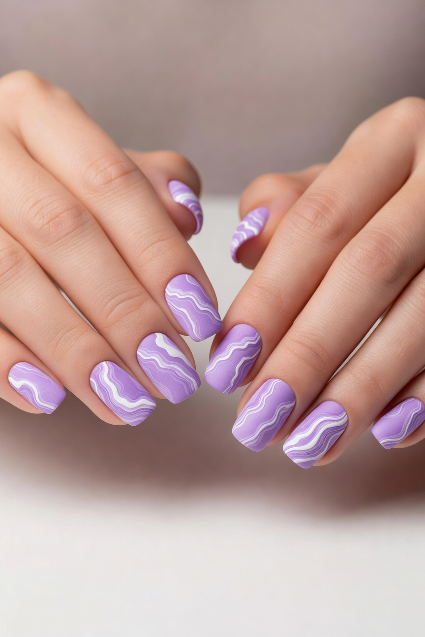 Lavender Marble Swirl