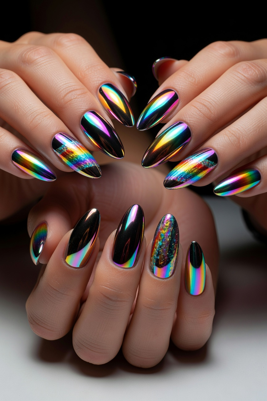 Metallic Rainbow Accents