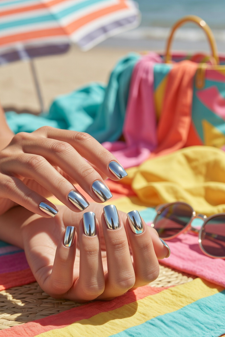 Metallic Silver Finish