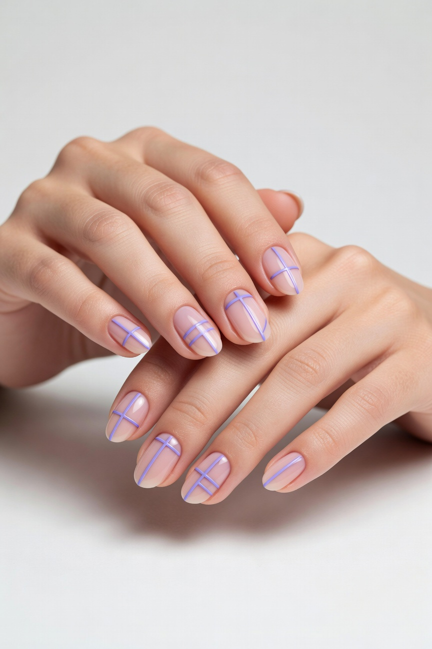 Minimalist Lavender Lines