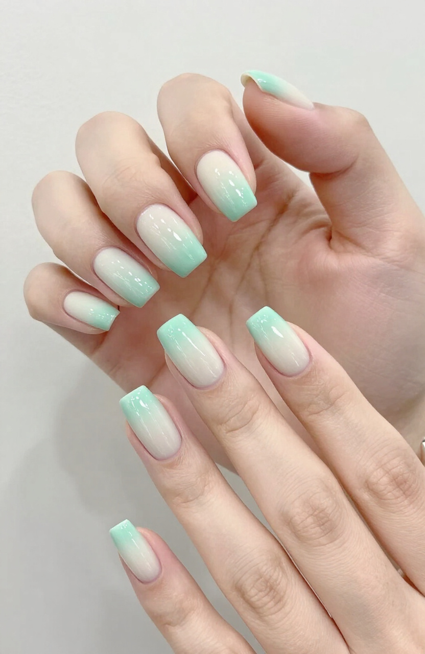 Mint Green Ombre