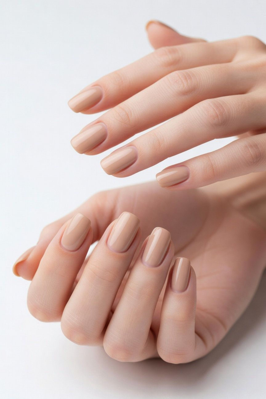 Nude Beige Nails
