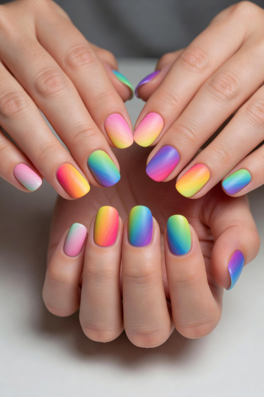 Ombre Pride Colors