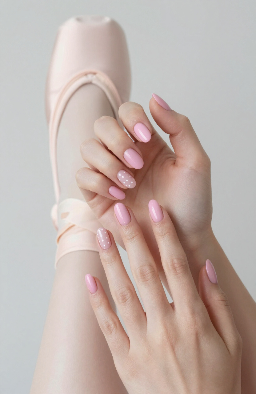 Pastel Pink Nails