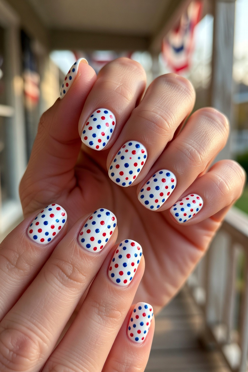 Patriotic Polka Dots