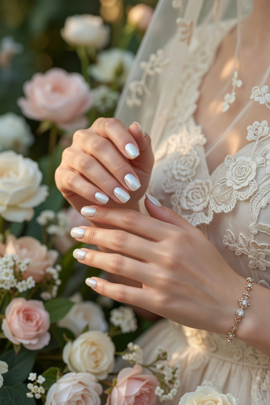 Pearl White Manicure