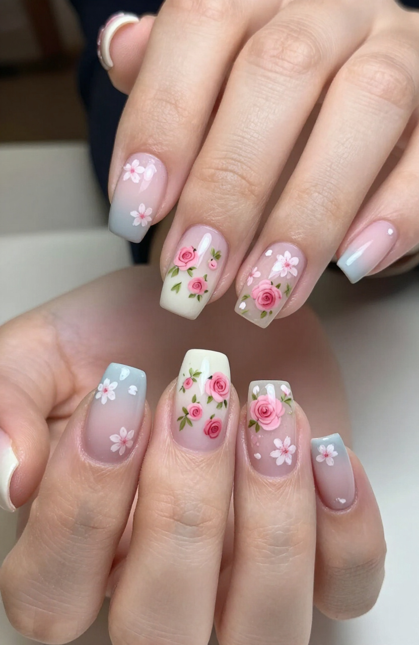 Pink Floral Accents