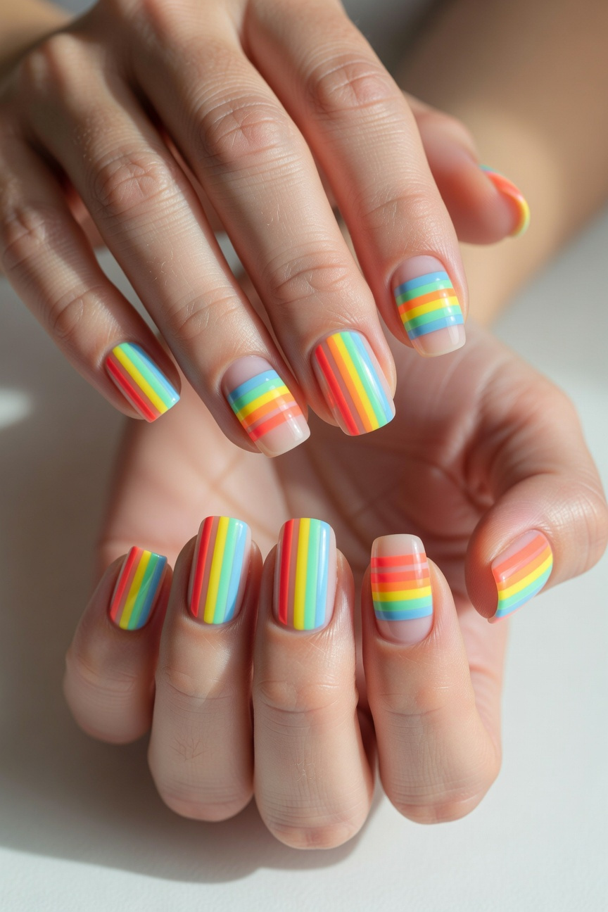 Rainbow Stripe Patterns