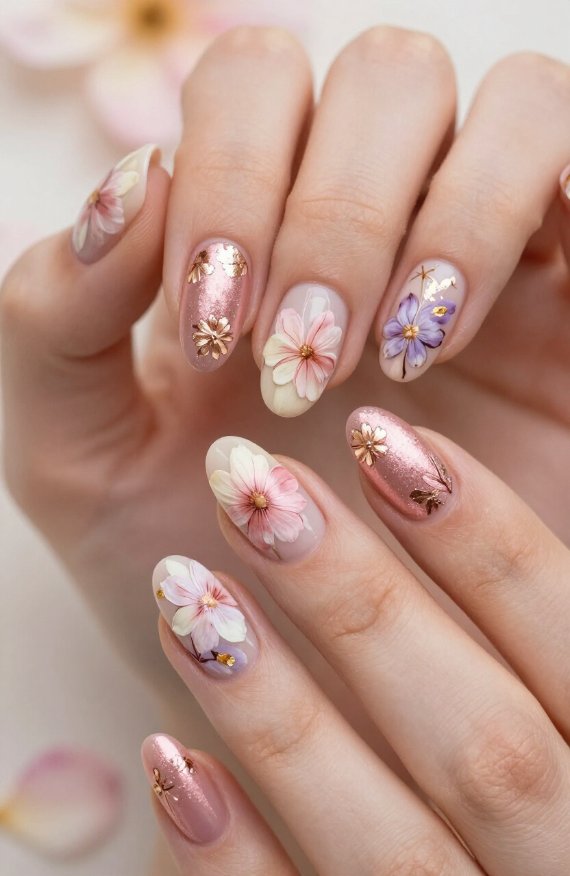 Rose Gold Petals