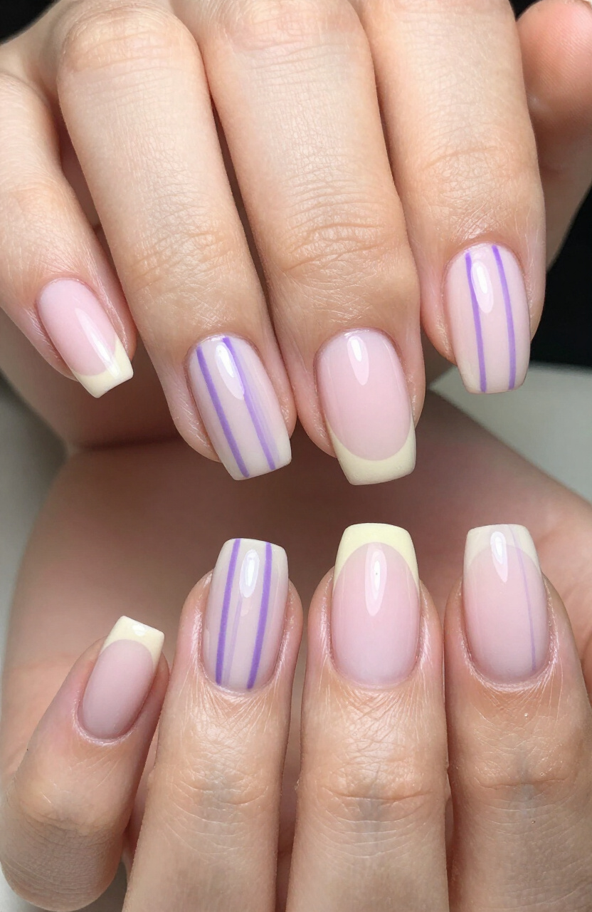 Soft Purple Stripes