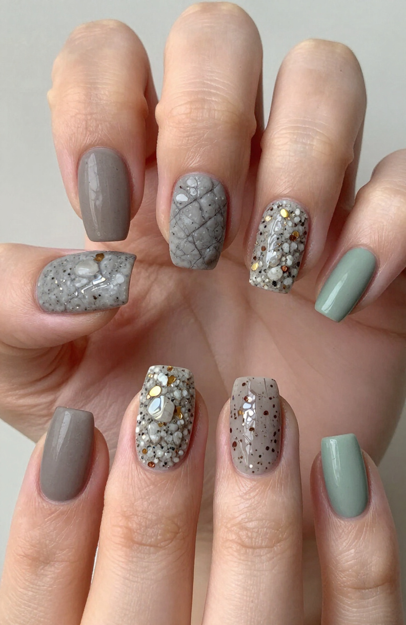 Stone Texture Nails