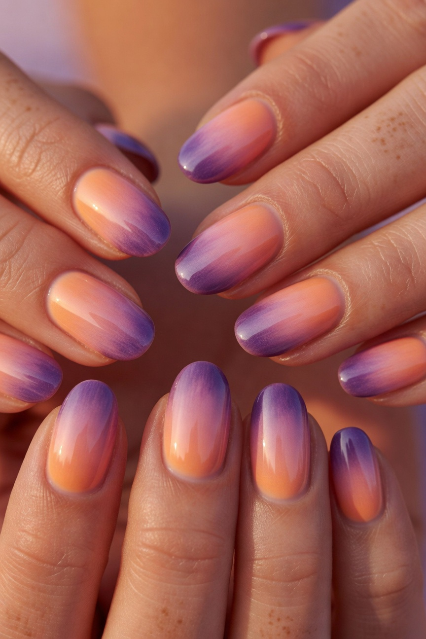 Sunset Gradient Nails