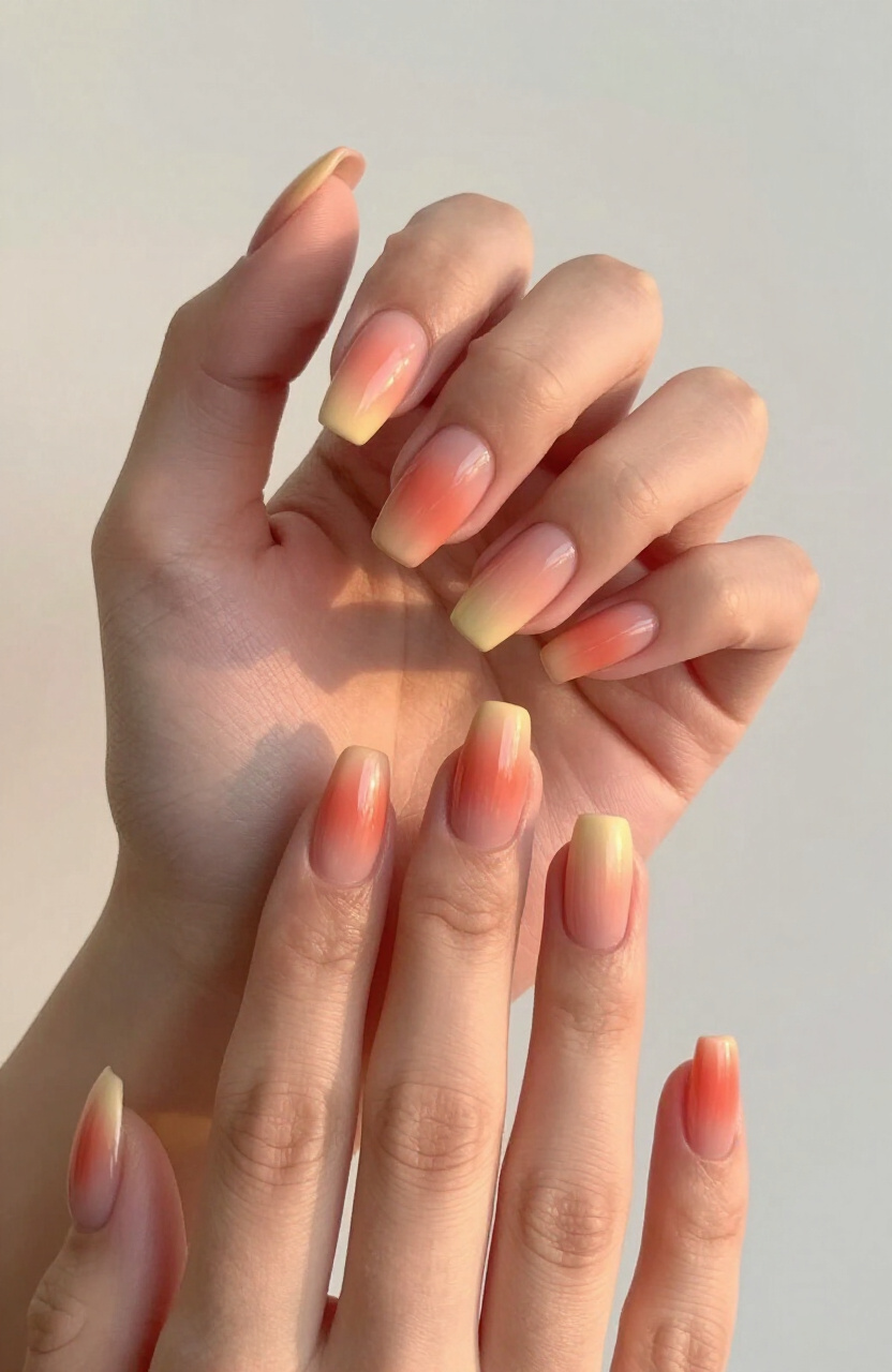Sunset Gradient Nails